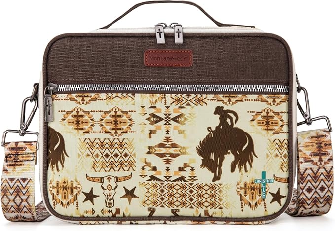 Montana West Bible Book Covers for Women Canves Bible Cases with Zippered Pocket Bible Bags Handheld Crossbody Church Bible Study Supplie