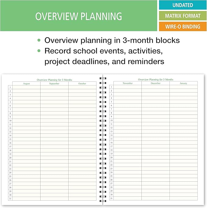 Undated Student Organizer for Middle School (SO-8) - KL-5KF3-CI7Y