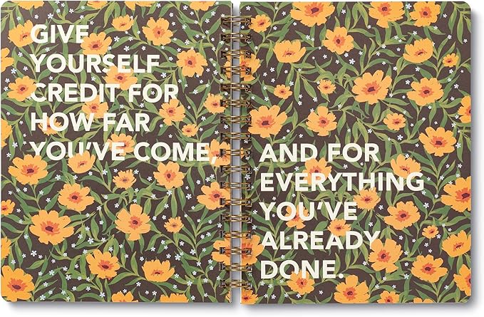 Compendium Spiral Notebook - You are here, it is time, you are ready. — A Designer Spiral Notebook with 192 Lined Pages, College Ruled, 7.5”W x 9.25”H