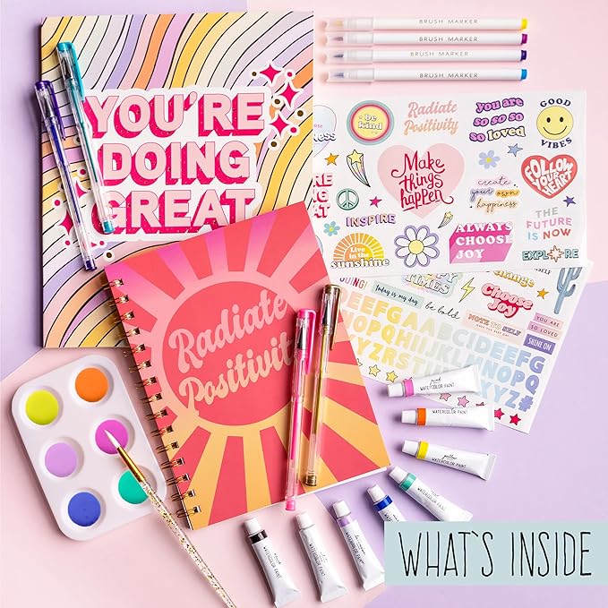STMT D.I.Y. Artist Stationery Set, Art Journal Kit, Watercolor Kit, DIY Journaling Set for Girls Ages - 8+
