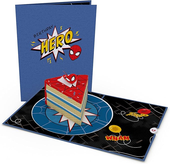 Lovepop Pop-Up Marvel Card - Birthday 3D Spiderman Greeting Card for Boys, Men, Son - Hero - 5" x 7" Card - Blank Note Card & Envelope Included