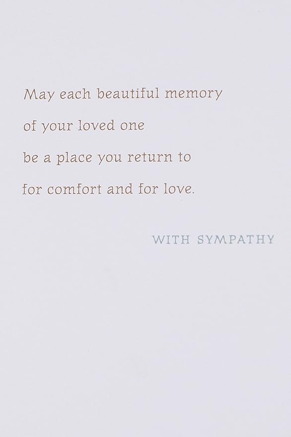Hallmark Sympathy Greeting Card (For You and Your Family)