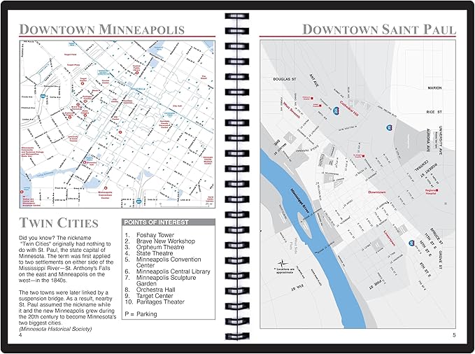 2025 Datebook & City Themed Planner – Resource Guide with Daily, Weekly & Monthly Views – 3-Year Reference Calendar - Multi-Purpose Travel Notebook Guide & Adventure Diary (Twin Cities '25)