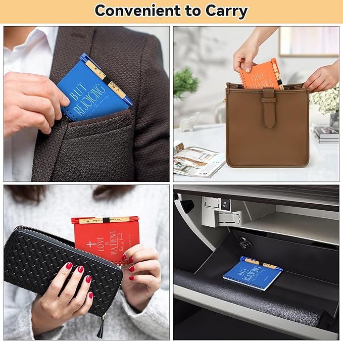 INSADA 28 Sets of Multicolored Christian Prayer Journals in Bulk small notepad 5.43” x 4.33” Spiral Notebooks with Matching Pens - Easter Gifts for Women kids,Church Members & Bible Study Groups