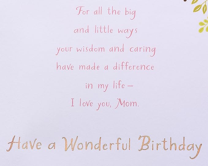American Greetings Birthday Card for Mom from Daughter (With Love)