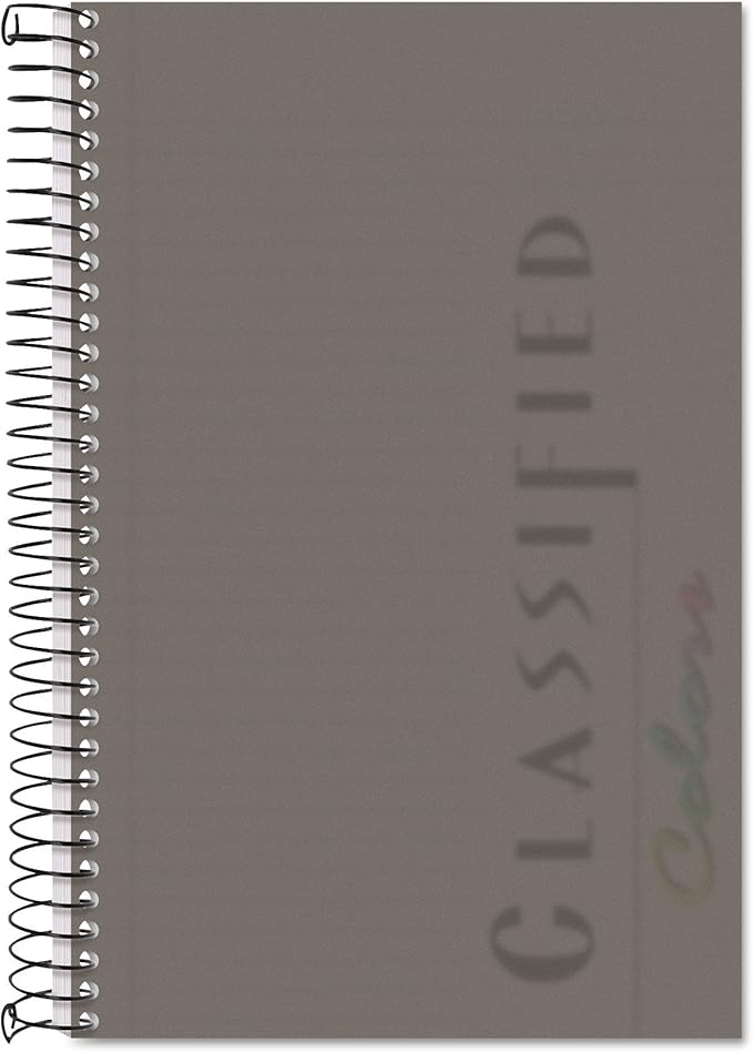 TOPS Classified Business Notebooks - Letter 8 1/2" x 5 1/2"