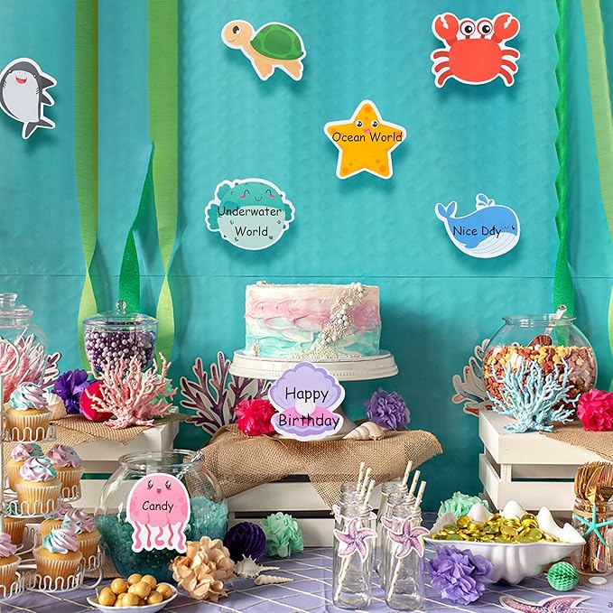 30 Pack Sea Animal Sticky Notes Total 600 Sheets Under The Ocean Life Self Sticky Memo Pads Mini Notepads Office Supplies for School Student Kids Classroom Goodies Rewards Party Favor Gift