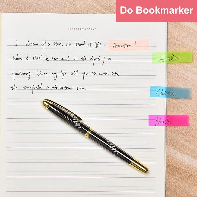 2000 Pieces Sticky Tabs, Colored Sticky Note Index Tabs, Page Markers Flags for Book Markers, Book Annotation Tabs