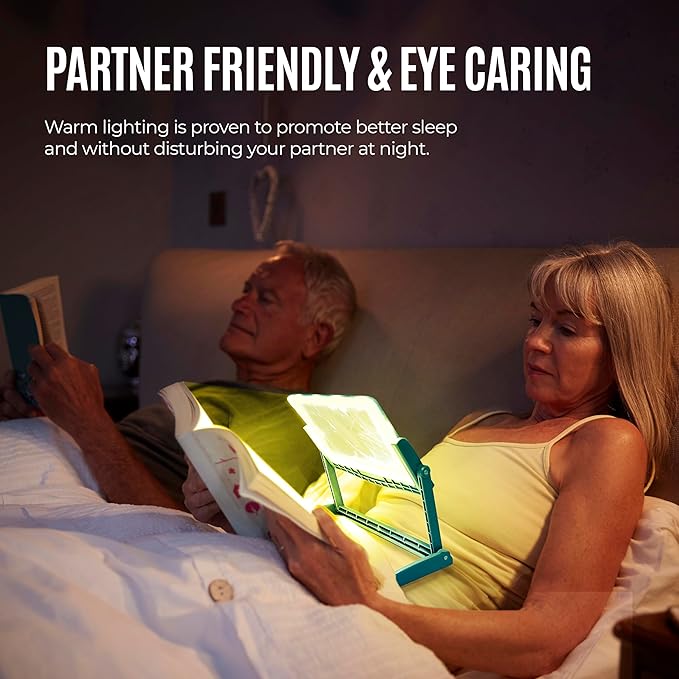 MAGNIPROS 5X Large LED Hands-Free Full Page Magnifying Glass with Detachable Stand & 3 Stepless Color Modes to Reduce Eye Strain, Ideal for Reading Small Prints, Crafting, Low Vision & Seniors