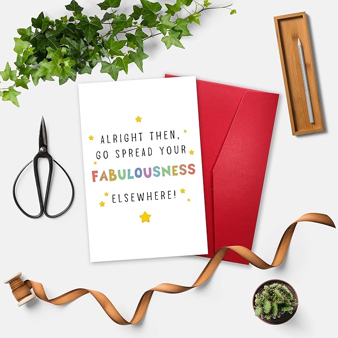 Funny Coworker Leaving Work Card - Humorous & Heartfelt Farewell & Congrats Promotion Card for Friend Starting New Job