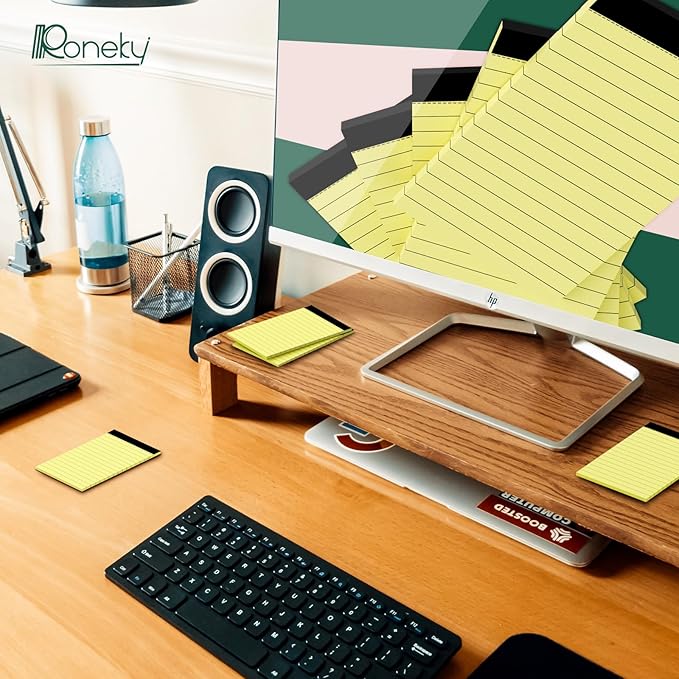 8 Pack Small Note Pads 3x5 In, College Ruled 3 x 5'' Notepads Server Note Pads, Micro Perforated Small Pocket Size Notebook Mini Writing Pads Memo Pads of Lined Paper Notepad Narrow Ruled Scratch Pads