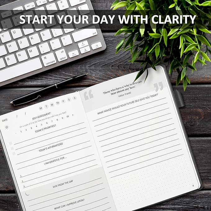 5 Minute Journal the Five Minute - Gratitude Journal - Self-Mastery Journal for Men - Reflection Manifestation Journal for Mindfulness – Self Care Journal – Goal/Guided Gratitude Journal for Men