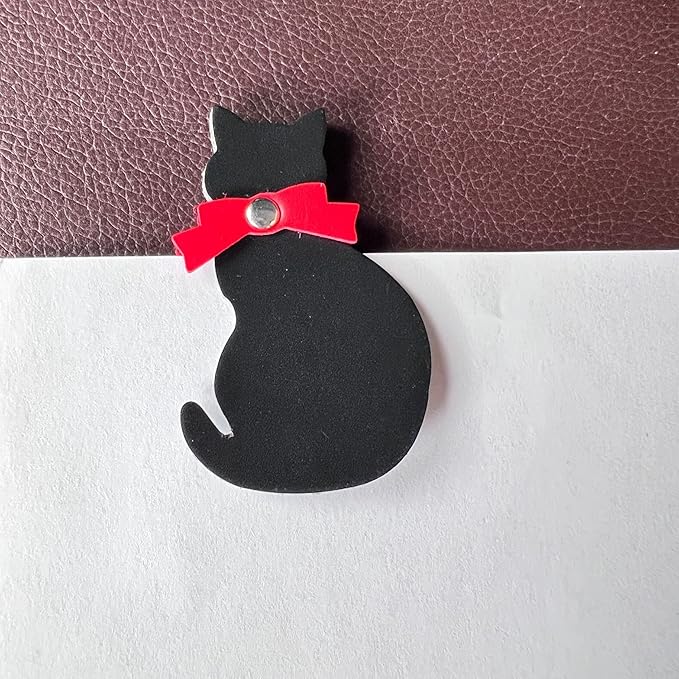 Leather Bookmark Cat Shape Page Label,Cute Page Marker for Reading Marks,Book Lovers Gift