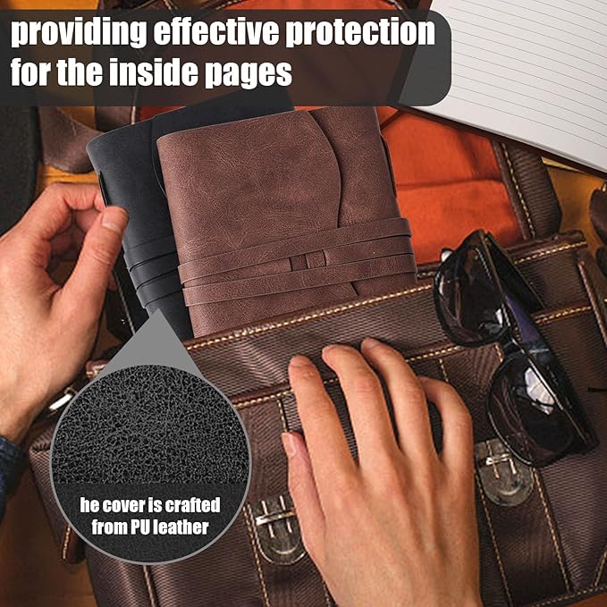 Leather Journal Notebook，260 Pages 5x7 Inches Leather Bound Journal, Vintage Notebook, Personal Journal