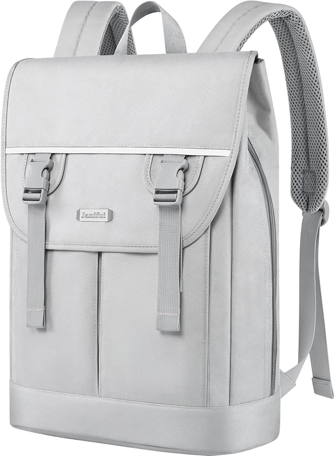 Laptop Backpack for Women, 15.6 Inch Expandable Wide Open Work Travel Backpack for Teacher Doctor, Airplane Approved College Bookbag,Anti Theft Water Resistant Daily Office Business Bag for Men