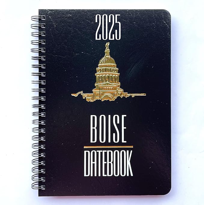 2025 Datebook & City Themed Planner – Resource Guide with Daily, Weekly & Monthly Views – 3-Year Reference Calendar - Multi-Purpose Travel Notebook Guide & Adventure Diary (Boise '25)