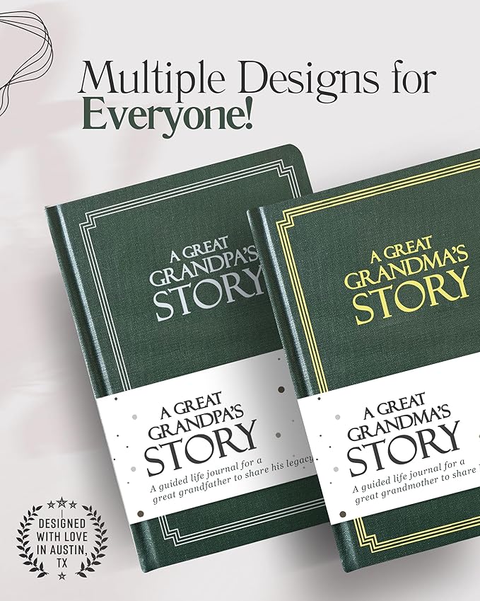 Great Grandma's Life Story Journal (Hardcover): A Meaningful Keepsake for Great Grandma to Share Her Journey & Memories, Book Includes 250+ Prompts, Great Gifts for Mother's Day, Birthday & Christmas