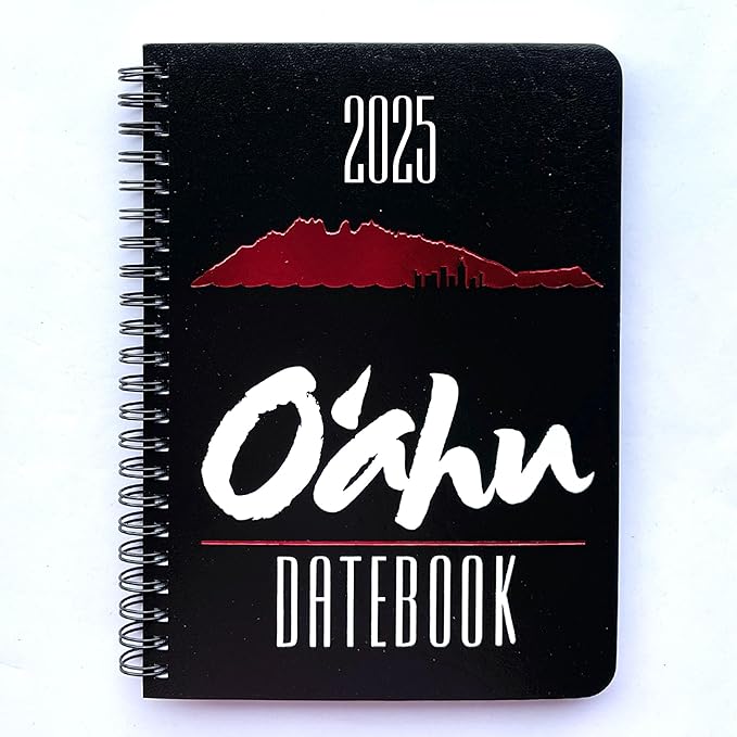 2025 Datebook & City Themed Planner – Resource Guide with Daily, Weekly & Monthly Views – 3-Year Reference Calendar - Multi-Purpose Travel Notebook Guide & Adventure Diary (Oahu '25)