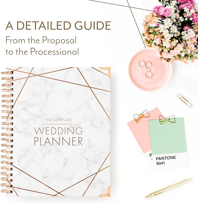 Your Perfect Day Wedding Planner for Bride - Wedding Planning Book and Organizer, Bridal Wedding Planner Book & Binder with Wedding Countdown Calendar (MARBLED)