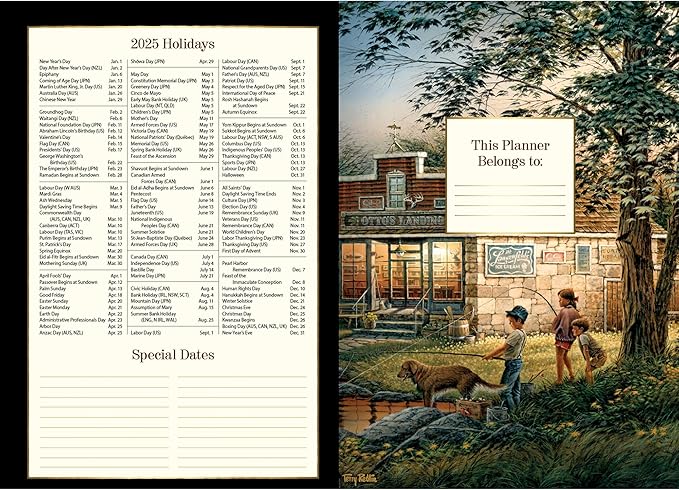 LANG Terry Redlin 2025 Monthly Planner (25991012117)