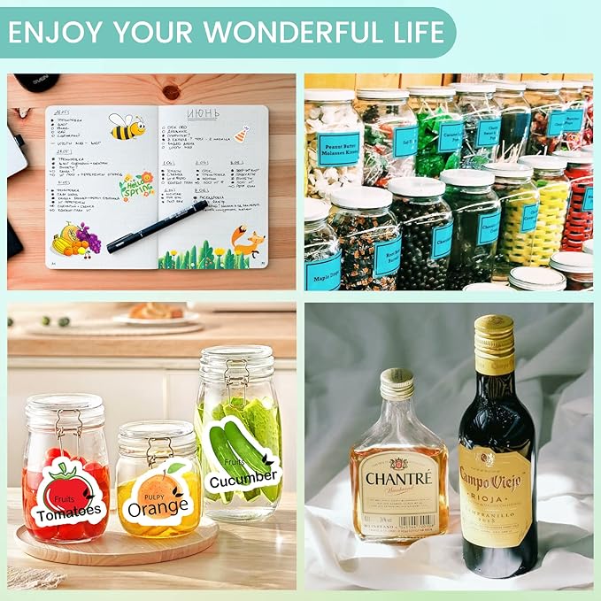 Uinkit 105 Sheets Premium Printable Vinyl Sticker Paper for Inkjet Printer Cricut,included 100Sheets Glossy and 5Sheets Transparent Label Waterproof Adhesive Dries Quickly Tear-Resistant, Removable