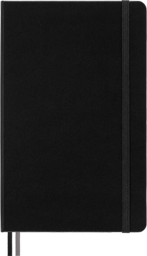 Moleskine Classic Expanded Notebook, Hard Cover, Large (5" x 8.25") Plain/Blank, Black, 400 Pages