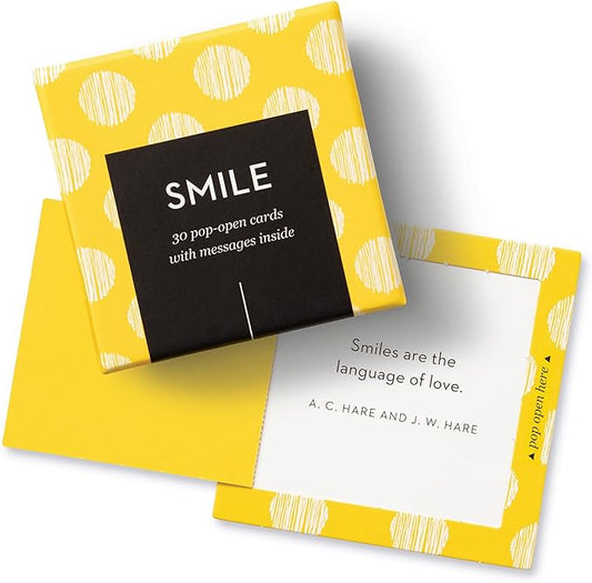 Compendium ThoughtFulls Pop-Open Cards — Smile — 30 Pop-Open Cards, Each with a Different Inspiring Message Inside