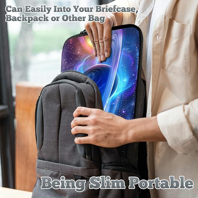 Laptop Sleeve Case Bag 13 inch, Cosmic Planet Slim Carrying Case Durable Handbag Travel Laptop Bag for 13 inch MacBook Air M3/M2/Pro M2/ 13" iPad Pro/Air M4/M2 2024