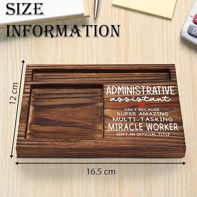 Administrative Assistant Gifts Admin Assistant Appreciation Gifts, Thank You Gifts for Office Assistant Secretary Front Desk, Admin Assistant Desk Self-Stick Note Pad Holders TZP01