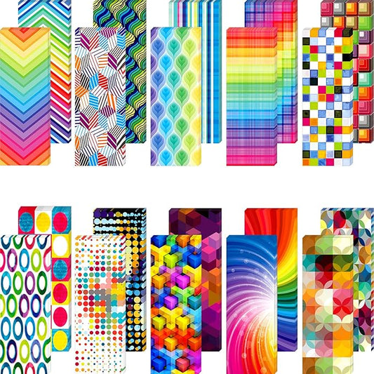 Kids Laminated Book Markers Optical Bookmarks Reading Bookmarks Creative Colored Bookmarks for Teacher Student Kids Classroom School Office Stationery Supply (160 Pieces)