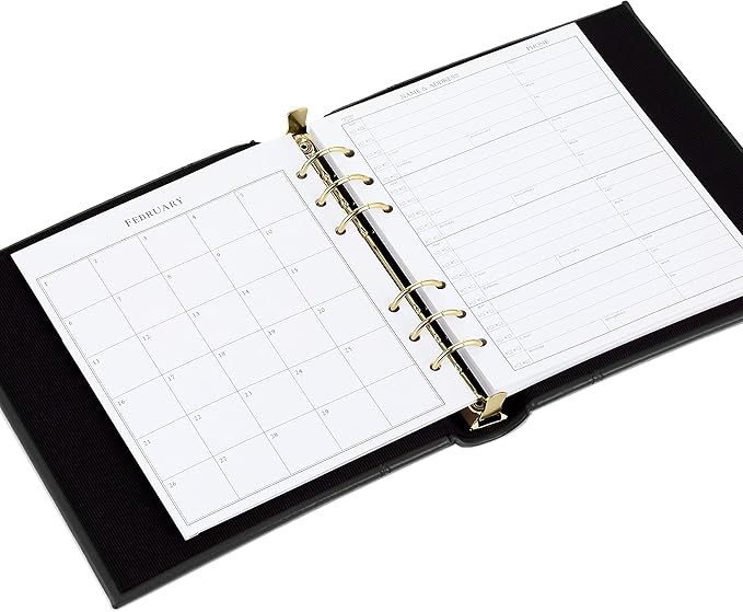 Hallmark Address Book Refill Pages (Pack of 44 Replacement Pages for Addresses, Appointments)