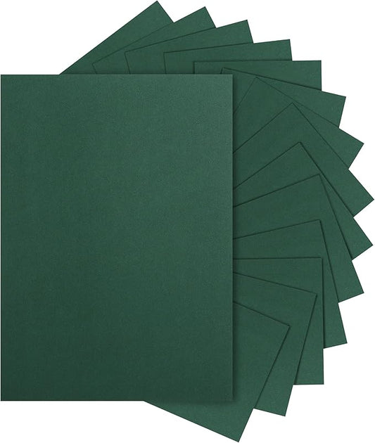 120 Sheets Dark Green Cardstock 8.5 x 11 Craft Paper, 92lb Christmas Green Card stock Printer Paper for DIY Cards, Wedding, Invitations, Birthday