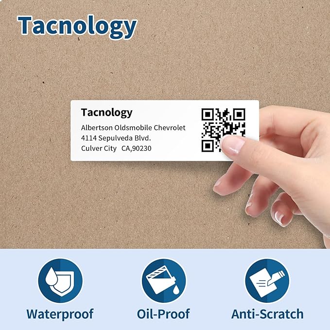 Tacnology 24 Rolls 8400 Labels Direct Thermal Labels Compatible with DYMO 30252 (1-1/8" x 3-1/2") Address & Barcode Labels for Dymo Label 450, 450 Turbo,4X & Zebra Desktop Printers