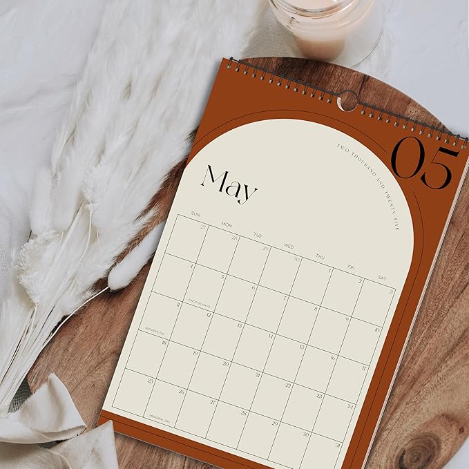 Aesthetic 2025-2026 Wall Calendar - Runs from January 2025 Until July 2026 - The Perfect Wall Hanging Calendar Planner for Easy Organizing