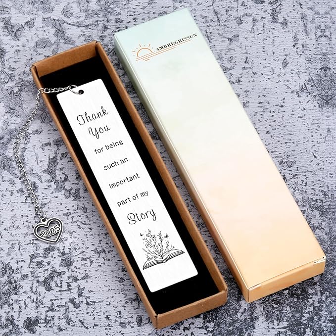 Gifts for Teacher Gifts Bookmark for Women Men Teacher Appreciation Gifts Thank You Graduation Valentines Day Birthday Christmas Retirement Gifts Spanish PE Preschool Daycare Special Education Teacher