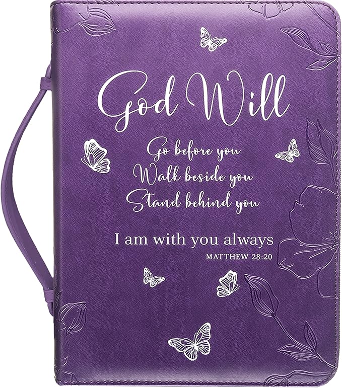 DEHITE Briefcase for Women – Leather Carrying Bag Large Size – | Fits Book 7 x 10.1 x 1.9 in | Pen Slots | Zippered Pocket | Premium Faux Leather | – Purple Accessories Gifts