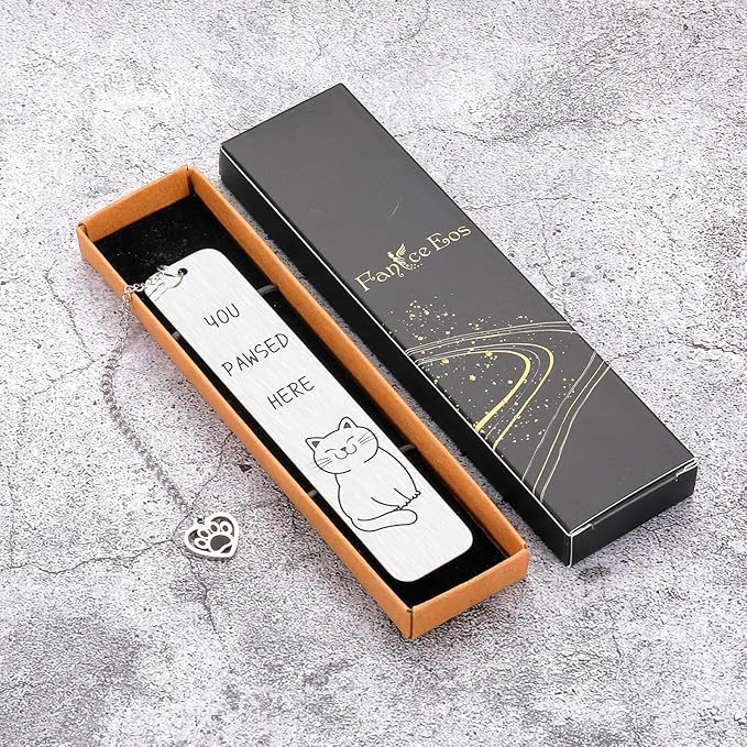 Cat Bookmark Gifts for Women Men Funny Bookmark for Reading Women Cute Book Lovers Gifts Cat Lover Gifts for Women Girls Christmas Stocking Stuffers for Women Men Readers Birthday Valentines Day Gift
