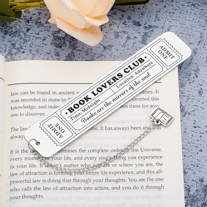 Bookmark Gifts for Book Lovers Women Graduation Gift for Best Friend Daughter Son Her Bookish Gift for Readers Reading BFF Coworkers Sister Birthday Christmas Gift for Adults Teen Girls Boys Book Club