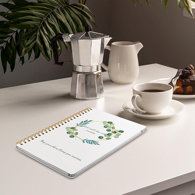 KMQOY Weekly Planner Undated 52 Weeks To Do List Notebook with Habit Tracker Spiral Weekly Planner Notebook for Teacher, Office, School,Family,5.8" x 8"