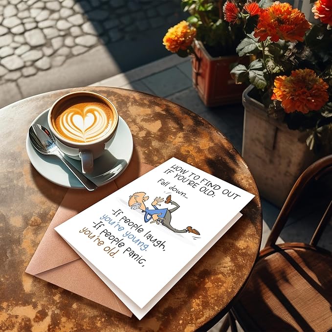 Funny Birthday Card for Grandpa Dad Him, Getting Older Birthday Card For Husband, Humorous Gift Card for Old Age, Old Age Birthday Card, Funny Getting Older Birthday Card for Friends