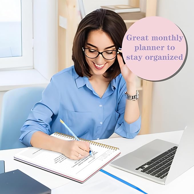 Monthly Planner 2025-2026, 2025 Calendar 24 Months Planner, JAN 2025 - DEC 2026, 8.5"x11", Personal Organizer with Monthly Goals, To-Do List, Habit Tracker, 24 Months for School Office Home Planning