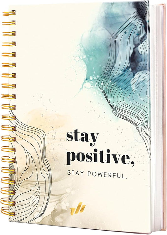 Hardcover Spiral Journal, 10.25" x 7.25", 300 Pages Large College Ruled Notebook for Women, Ideal for Writing, Journaling, Note-Taking, Work, School