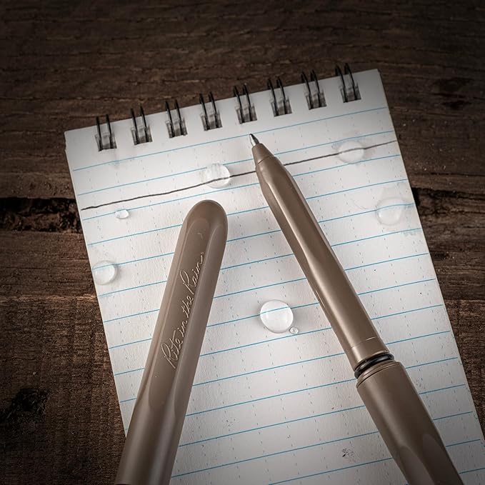 Rite in the Rain All-Weather EDC Pen, Flat Dark Earth, Black, OD Green Pokka 3-Pack, Black 0.8mm Ink, Fine Point (No. TAC92)