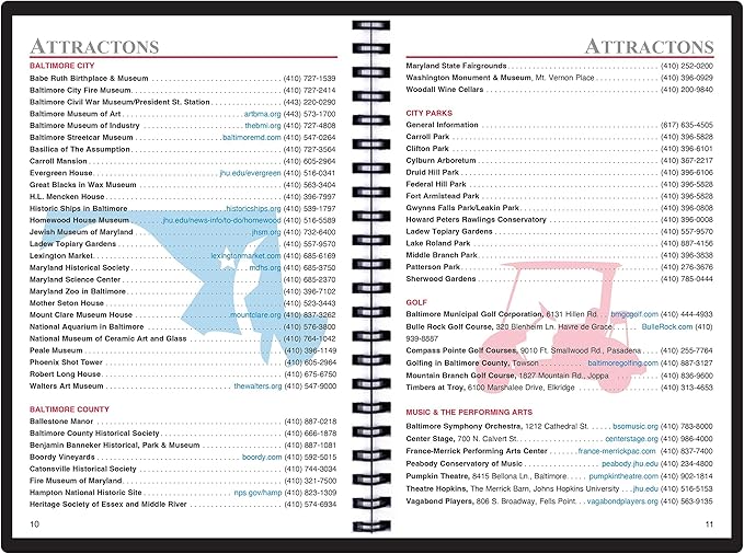 2025 Datebook & City Themed Planner – Resource Guide with Daily, Weekly & Monthly Views – 3-Year Reference Calendar - Multi-Purpose Travel Notebook Guide & Adventure Diary (Baltimore '25)