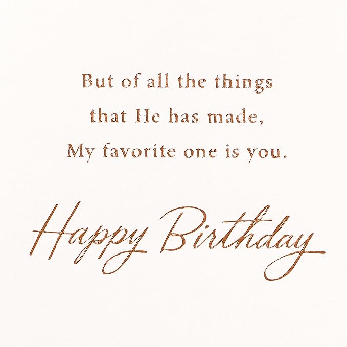 American Greetings Religious Birthday Card (Favorite One is You)
