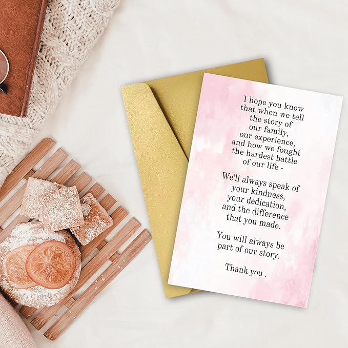 OJsensai Sweet Thank You Card for Doctor Nurse, Appreciation Gifts for Hospital Staff, You Will Always Be Part of Our Story