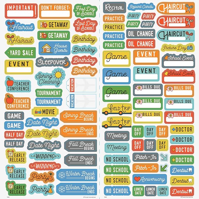 Alice in Wonderland Calendar 2025 - Deluxe 2025 Alice in Wonderland Wall Calendar Bundle with Over 100 Calendar Stickers (Tim Burton Gifts, Office Supplies)