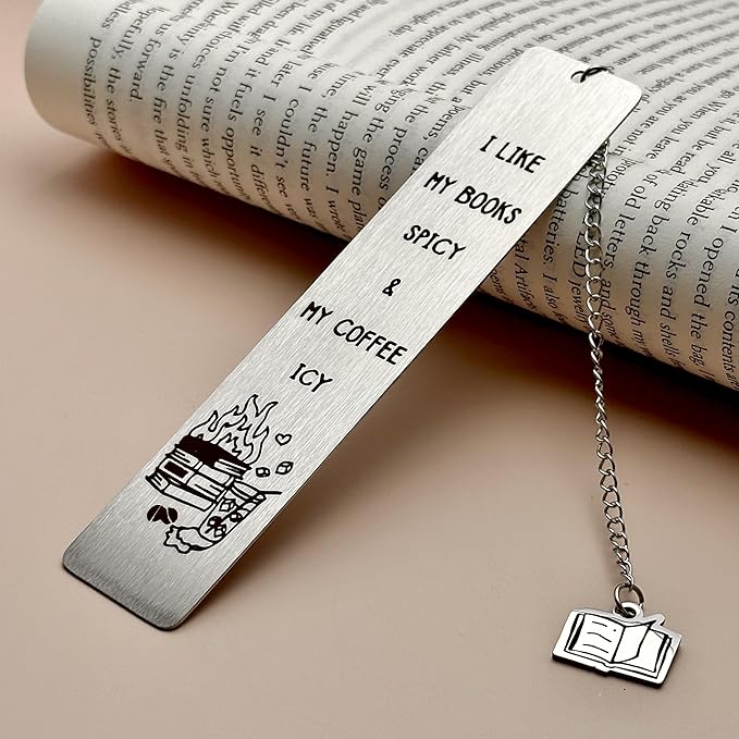 Spicy Book Marks for Reading Women, Friendship Gifts for Women, Coffee Lovers Gift Ideas for Readers, Book Loves, Book Club Gifts, Funny Birthday Gifts, Book Accessories