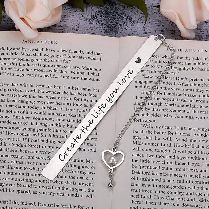 Inspirational Bookmark for Women Men Her Him Graduation Retirement Wedding Christmas Birthday Gift for Girls Best Friends Senior Middle High School College Student Teacher Leaving Promotion Gift New