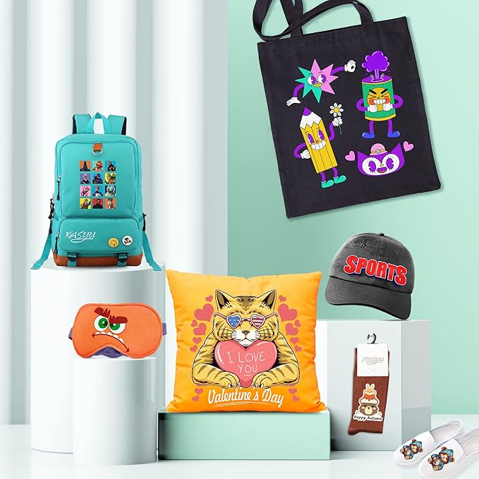 DTF Transfer Film, 50 Sheets 8.5"*11" DTF Paper with Smart Printing Pad for All Sublimation&DTF Printers,DTF Film for Sublimation Hack,Upgraded Premium Direct to Film for All Fabrics